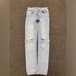 Levi’s jeans light blue size 25 with studs